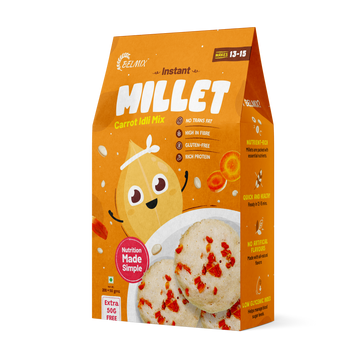 Instant Millet Carrot Idli